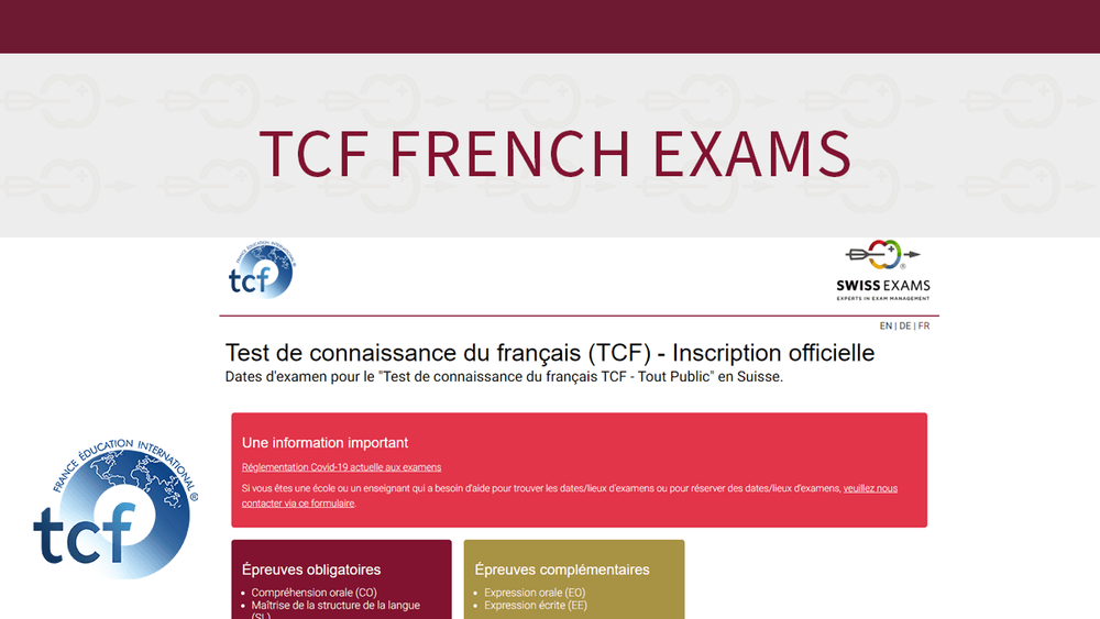 Swiss Exams now offers French Exams on computer!