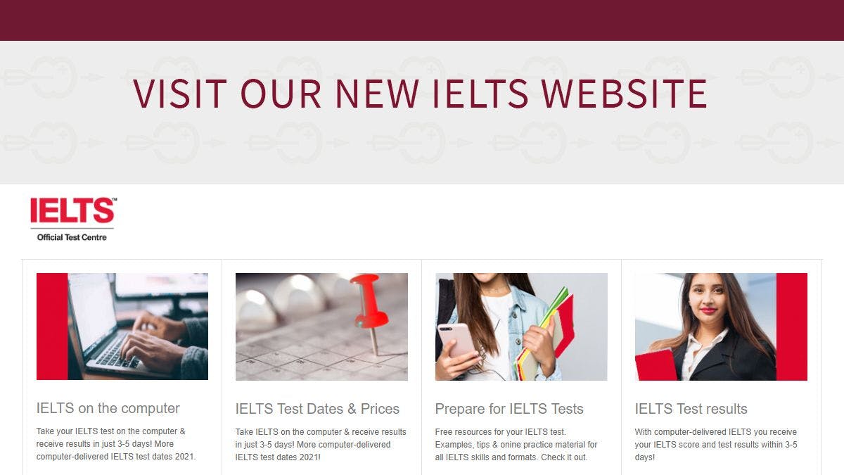 IELTS on computer: more locations & new website