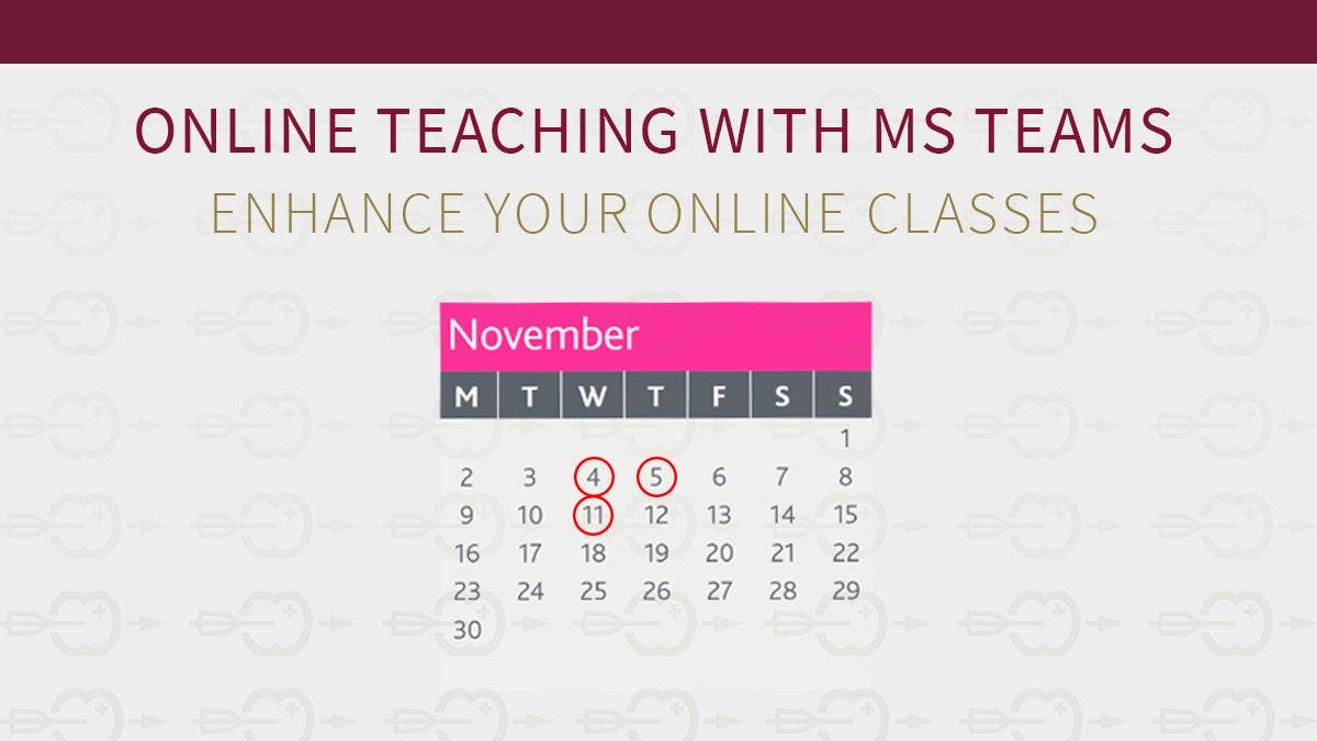 Online teaching with MS Teams – new webinars focus on enhancing online classrooms