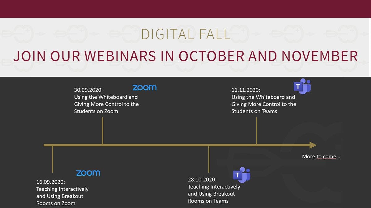 Digital Fall – join our webinars in October and November