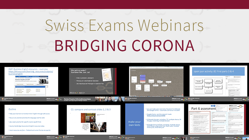 Swiss Exams Webinare - so erfolgreich wie nie zuvor