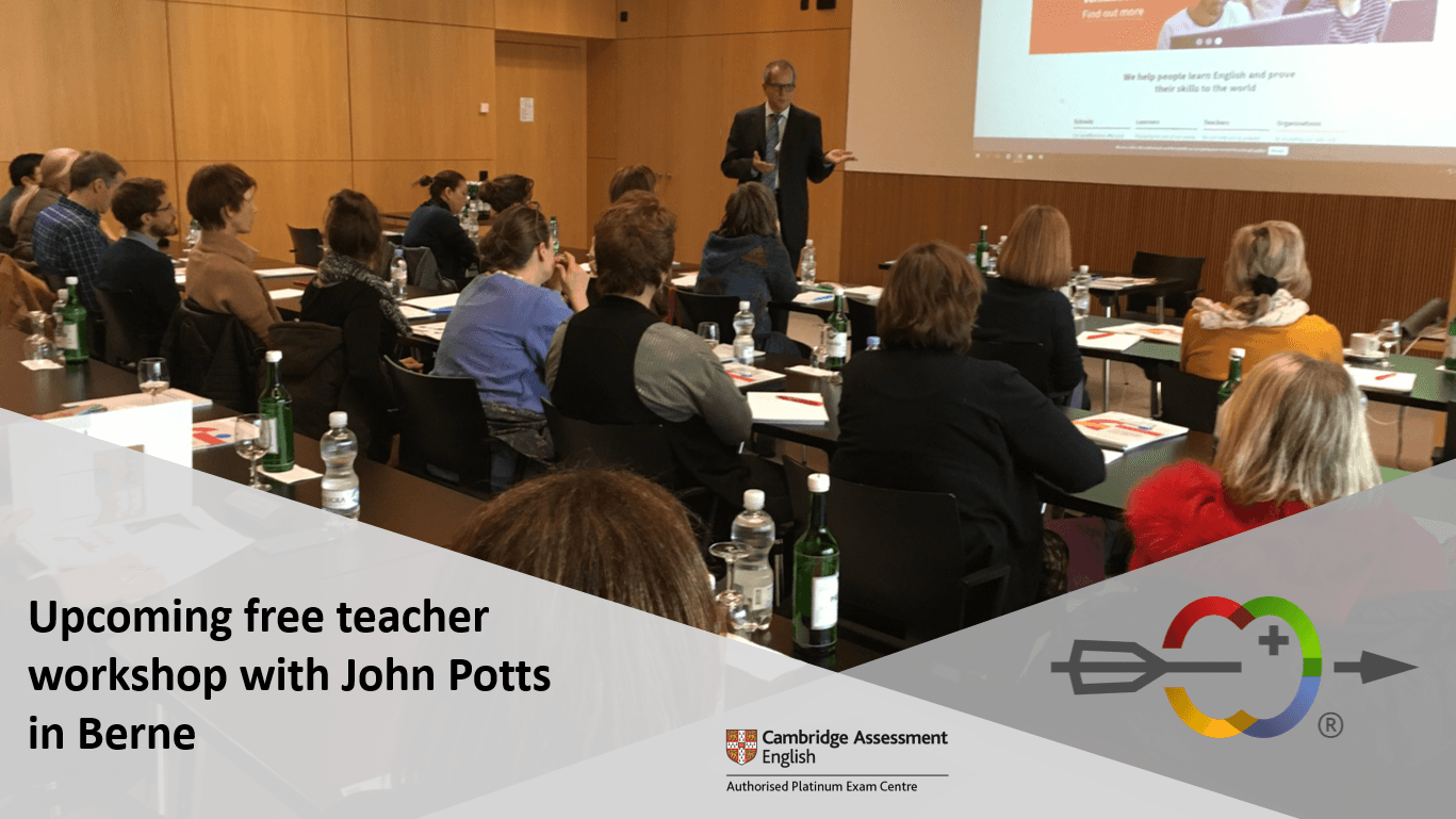 Upcoming free teacher workshop with John Potts in Berne