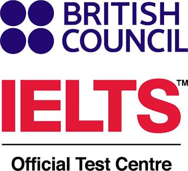 Logo of British Council and IELTS OfficialTestCentre