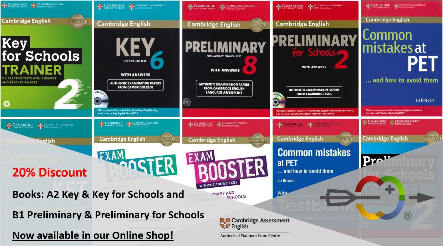 Preparation Material: Special Sale on books for A2 Key and Key for Schools and B1 Preliminary and Preliminary for Schools