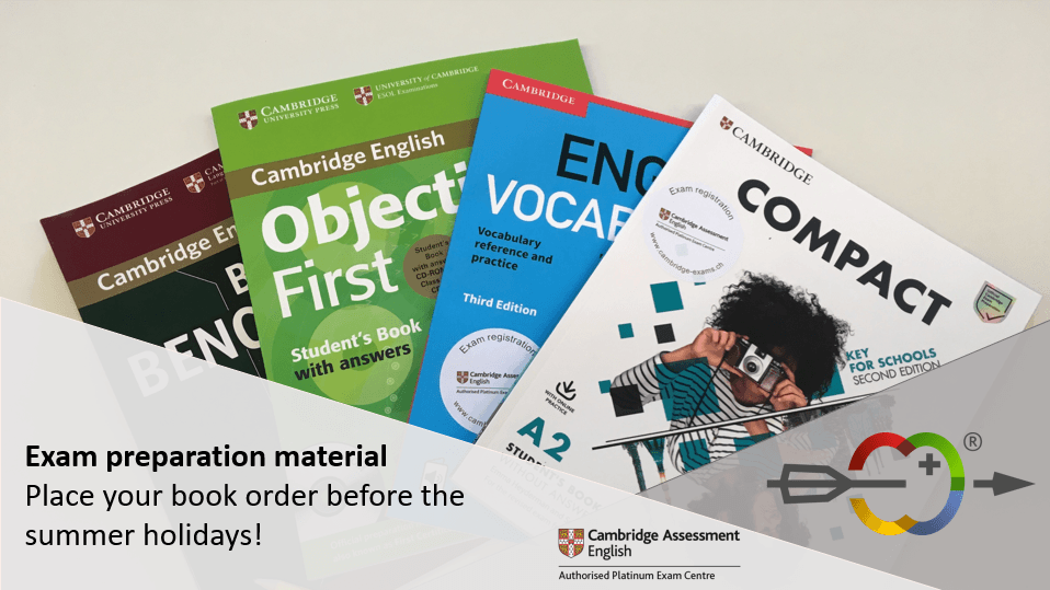 Exam preparation material - Place your book order before the summer holidays! 