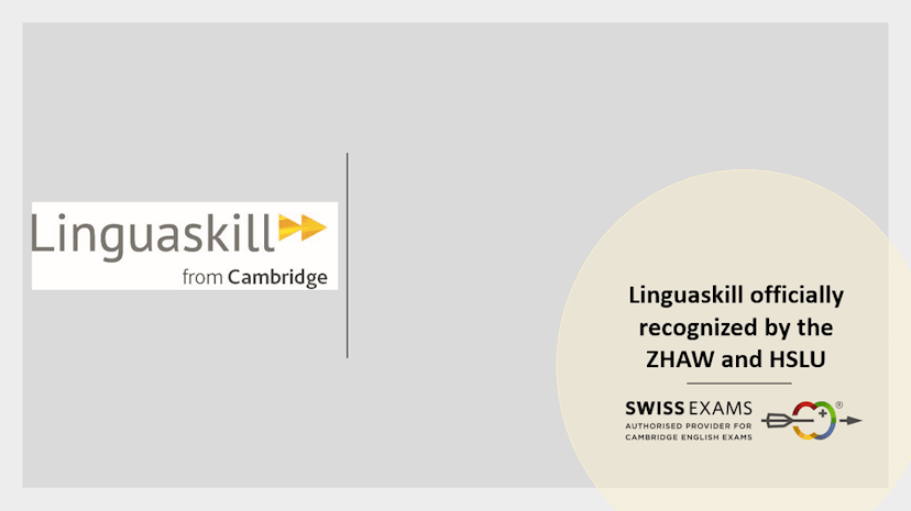 Linguaskill officially recognized by the ZHAW and HSLU