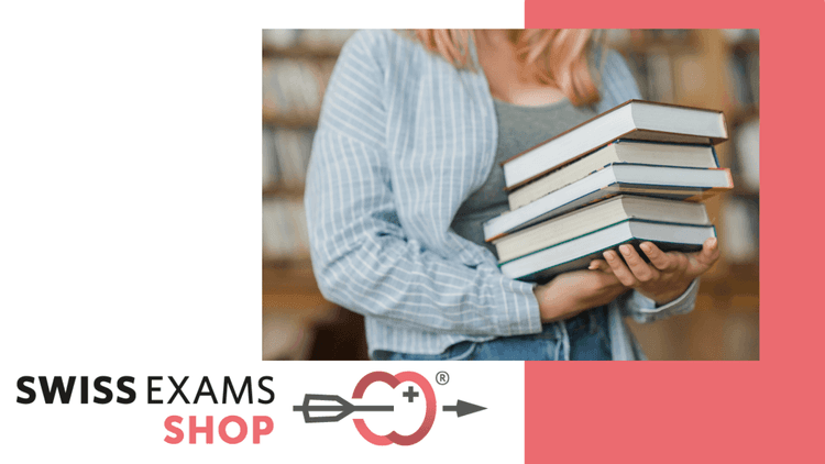 swiss exam woman carrying books